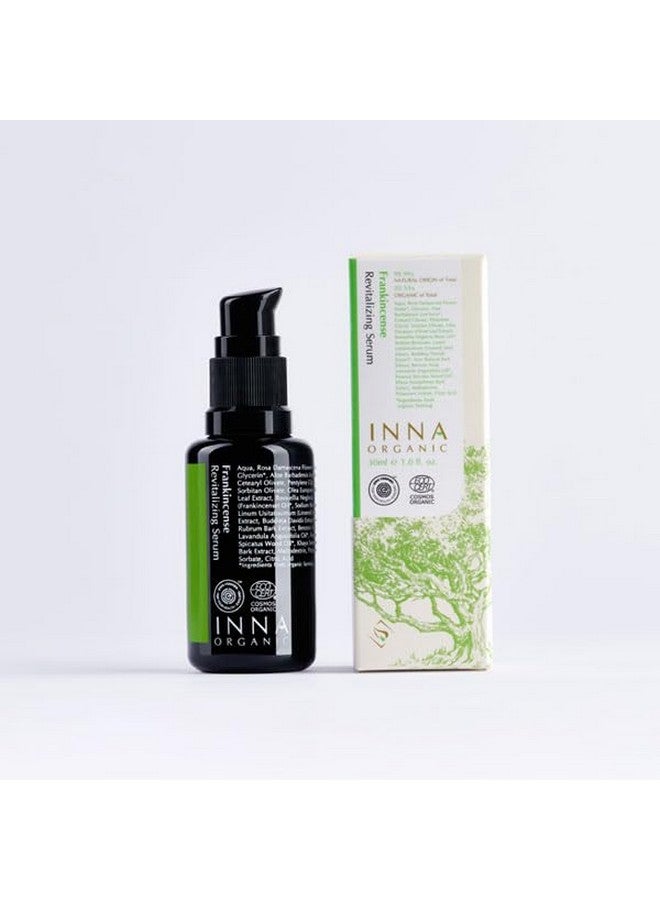 إينا أورجانيك مصل إينا العضوي المنعش بخلاصة اللبان، مضاد للشيخوخة، العناية بالتجاعيد، مرطب، جمال نظيف فاخر، عضوي معتمد، 1.0 أونصة سائلة. - Image 2