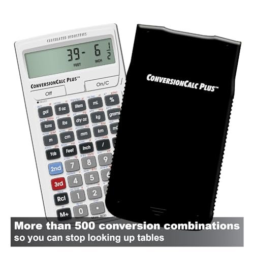 Calculated Industries 8030 ConversionCalc Plus Ultimate Professional Conversion Calculator Tool for Health Care Workers, Scientists, Pharmacists, Nutritionists, Lab Techs, Engineers and Importers - Image 2