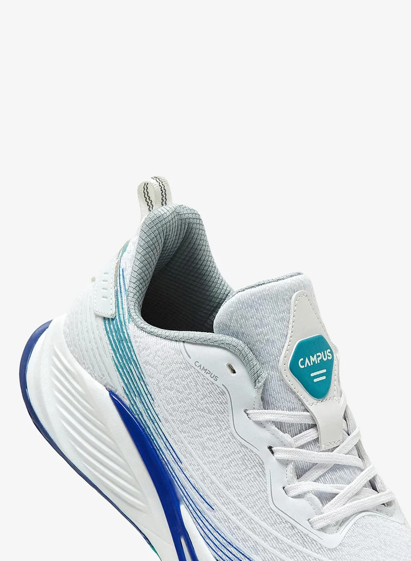 Campus DUNO Men Duno Campus Air Flow Lite Comfort Footbed Lace-Up Running Shoes-White for Men | Best Price UAE