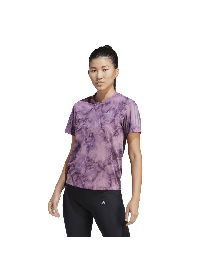 adidas Originals Adidas Otr Aop Tee Pink Running T-Shirts For Women Xs - Image 3