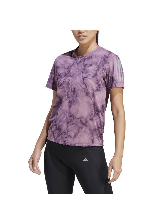 adidas Originals Adidas Otr Aop Tee Pink Running T-Shirts For Women Xs - Image 4
