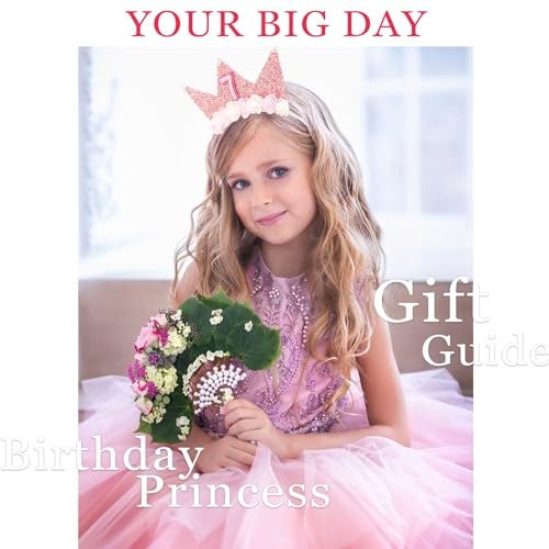 SuPoo 7th Birthday Girl Headband Crown Glitter Hair Band Party Decorations 7 Year Old Happy Princess Tiara Flower Hair Accessory - Image 3