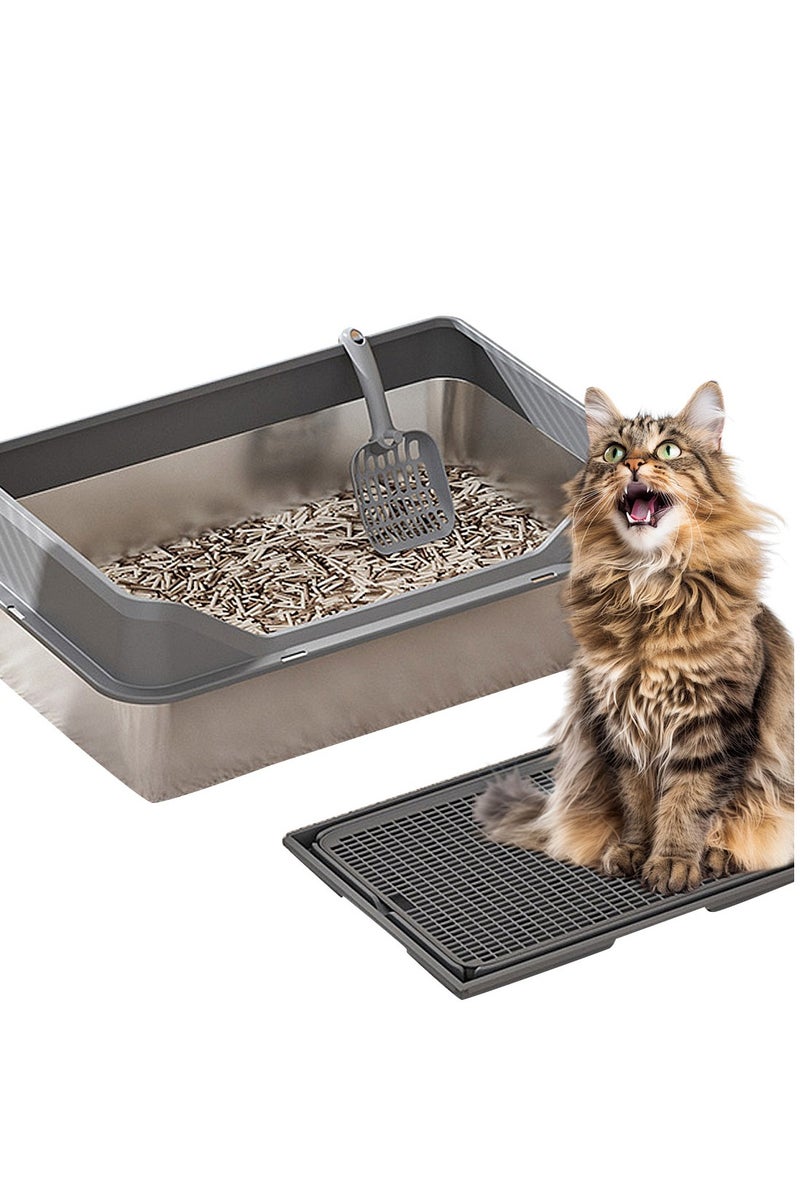 كيدل الأبحاث المتعلقة ب غير القابل للصدأ مربع القمامة القط - Image 1