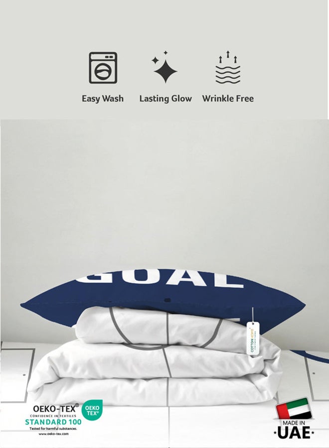 Cotton home طقم لحاف أطفال من القطن الفاخر 3 قطع يتضمن ، 1 قطعة لحاف 135x220 سم ، 1 قطعة ملاءة مشدودة 90x200 سم ، و 1 قطعة غطاء وسادة 50x75+5 سم 50x75+5 سم - Image 4