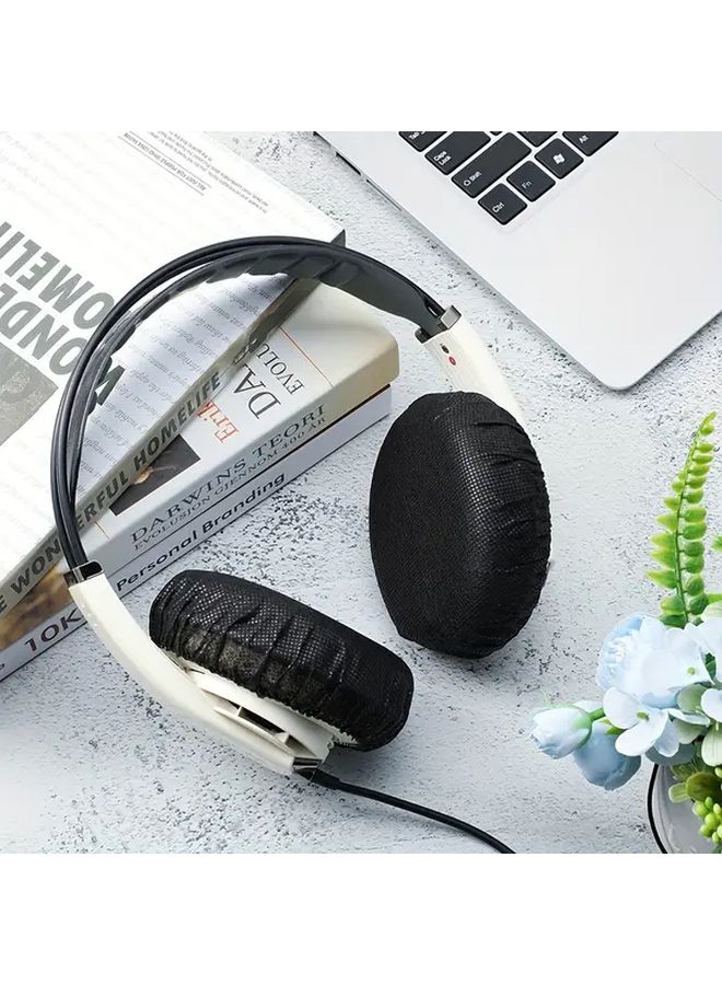 20pcs Disposable Sweatproof Earpads Breathable Dustproof Non Woven Fabric Headphone Covers - Image 5