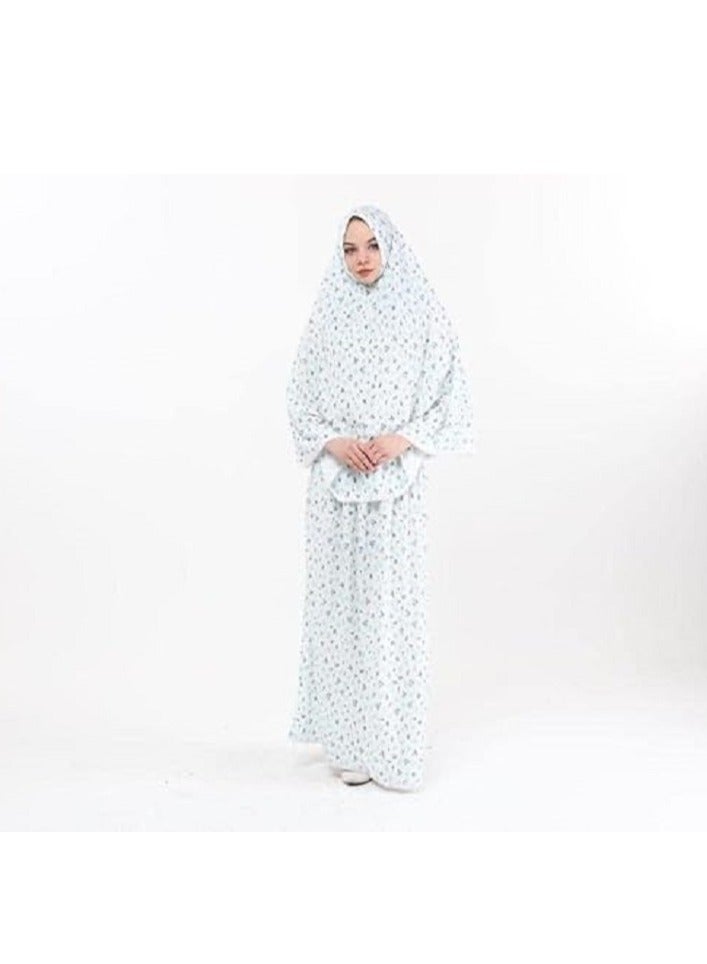 طقم ملابس العبادة الإسلامية للفتيات – تصميم عصري من قطعتين - Image 3
