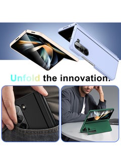 Case Up Compatible with Z Fold 6 7.6 Inch Case, Premium Liquid Silicone [Soft Anti-Scratch] Shockproof Protective Slim Phone Cover for Z Fold 6 2024, Gold  - Image 3