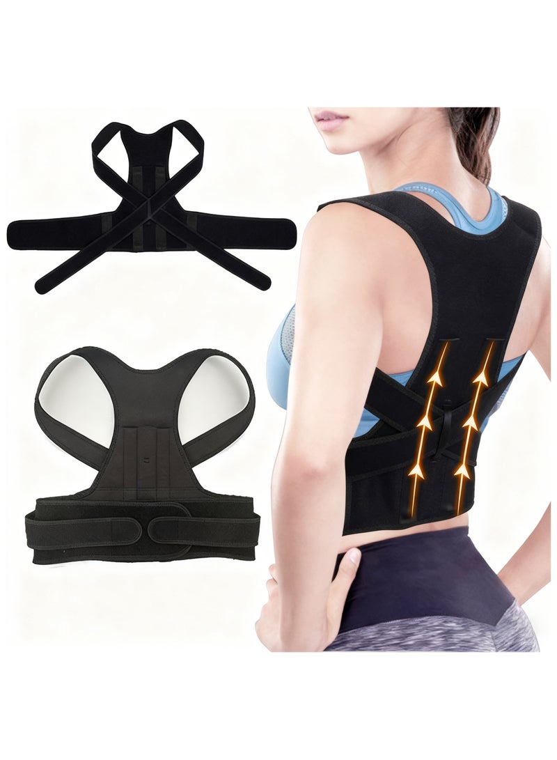 يقبست Lumbar support, back correction strap, student adult hunchback device, size s - Image 1