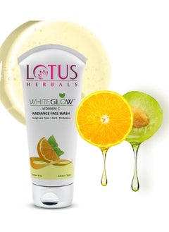 Lotus Lotus Herbals WhiteGlow Vitamin C Radiance Face Wash | For Dark Spots & Dull Skin | Anti- Pollution | 100g  - Image 1