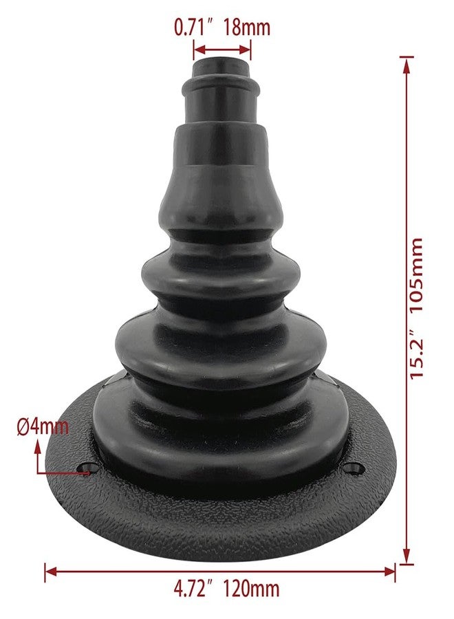 Gaderth Motor Well Boot, 4 inch 100mm Marine Rigging Steering Shift Cable Boot, Rubber Boat Marine Steering Shift Cable Boot, Protective Bellows for Cars Boats Yachts Ships Motor Boats White - Image 2