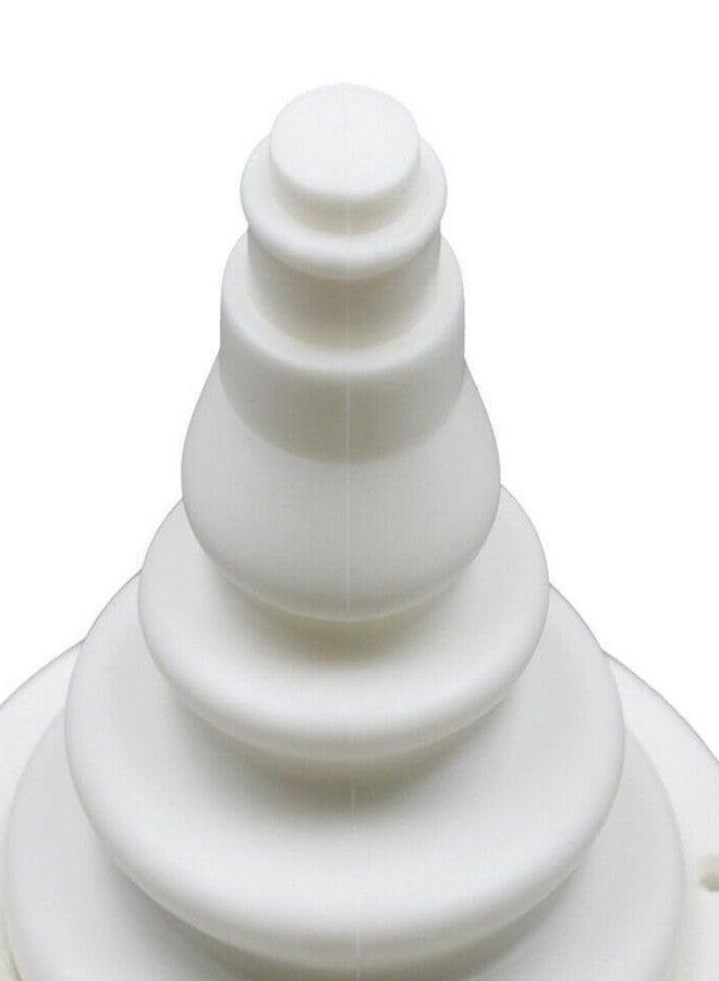 Gaderth Motor Well Boot, 4 inch 100mm Marine Rigging Steering Shift Cable Boot, Rubber Boat Marine Steering Shift Cable Boot, Protective Bellows for Cars Boats Yachts Ships Motor Boats White - Image 3