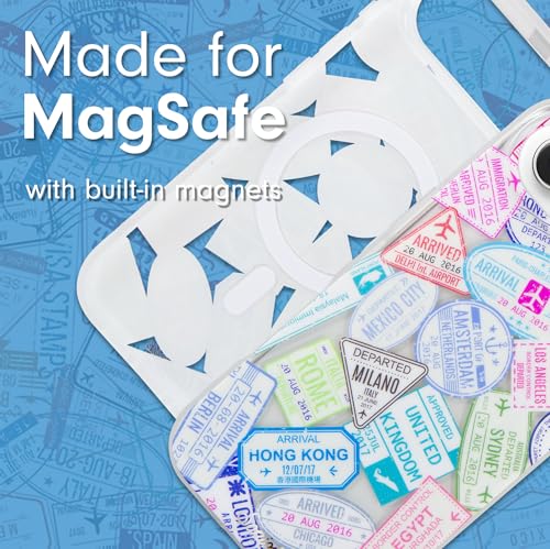 Sonix Case for iPhone 17 Air | Compatible with MagSafe | 10ft Drop Tested | Passport Stamps - Image 3