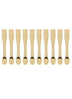 FOMIYES FOMIYES Cosmetic Spatulas skincare tool 10Pcs Makeup Scoop Spatula Gold Mini Makeup Spoons Gold Mini Plastic Facial Cream Spoons for Mixing Skincare or Scraping Jars 