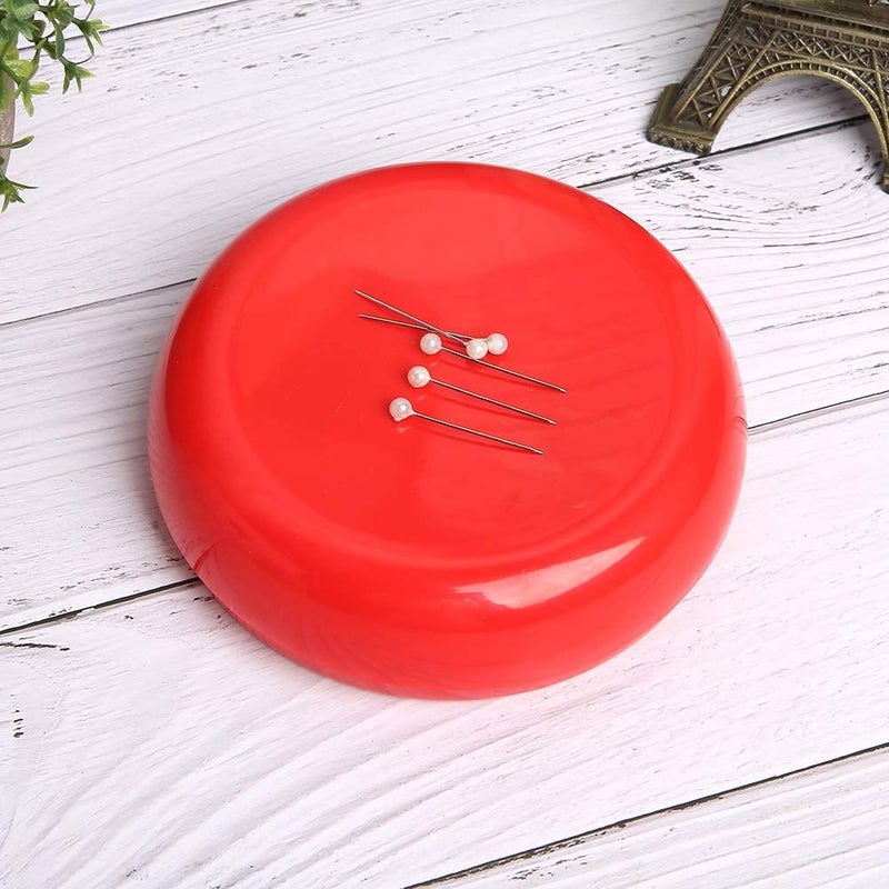 Blue Round Magnetic Pin Cushion Strong Sewing Needle Holder Storage Case With Durable Magnet Design For Office Household Supplies And Craft Accessories - Image 4
