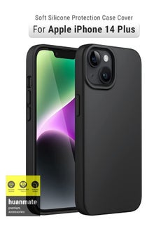 Stylish Silicone Case Cover For Apple iPhone 14 Plus Black