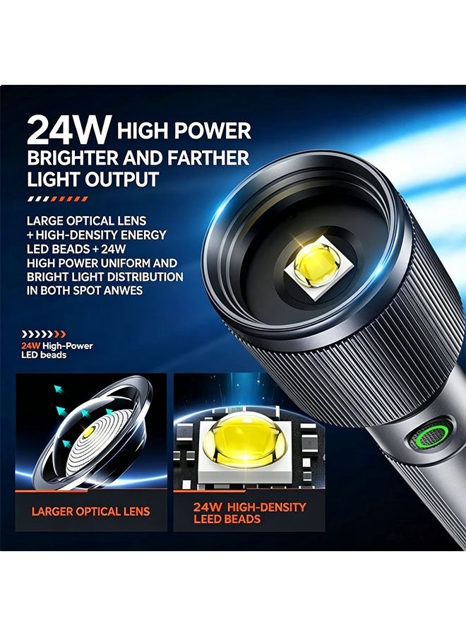 Philips LED Philips SFL2142/93 Zoomable Flashlight with Type-C Fast Charging, 2000mAh, Super Long Battery Life, High-Intensity Light - Image 5