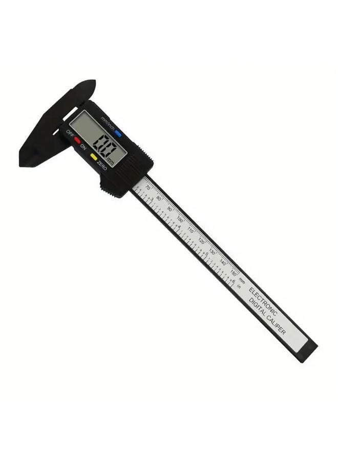 Nordic Black Digital Caliper Micrometer 150mm Large LCD Screen Carbon Fiber Body - Image 5