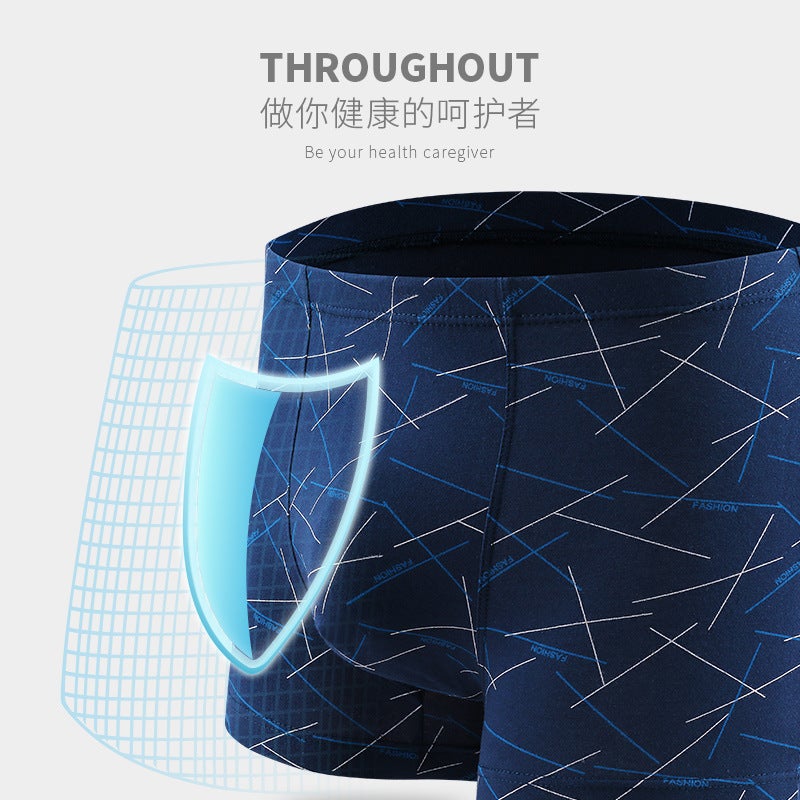 Hengyuanxiang Men's Seamless Boxer Briefs 4-Pack - Image 4
