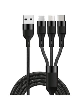 ONNOI brand 1.2m 3-in-1 multiple fast charging data cable with oppo super vooc 3.0/Huawei SuperCharge(FCP/SCP)/Sam SuperCharging, compatible with Type-C/Mic/Lightning port in same time (Black) - pzsku/Z9B692C825819027281DAZ/45/_/1650483556/f7101650-3739-47e8-96e5-c0be1fd8ae0f