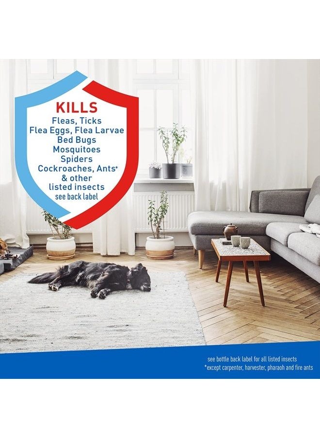 ADAMS Flea & Tick Home Spray, Kills Fleas, Flea Eggs, Flea Larvae, Bed Bugs, Ticks, Ants, Cockroaches, Spiders, Mosquitoes And Many Other Listed Nuisance Pests In The Home, 24 Fl Oz  - Image 2