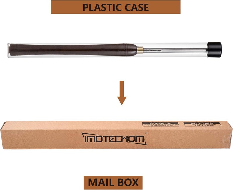 IMOTECHOM 1/2-Inches HSS Bowl Gouge Lathe Chisel Wood Turning Tools with Round Plastic Box and Hanging Bag - Image 5