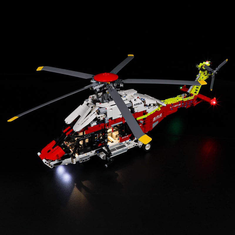 BRIKSMAX Led Lighting Kit for LEGO-42145 Airbus H175 Rescue Helicopter - Compatible with Lego Technic Building Blocks Model- Not Include The Lego Set - Image 2