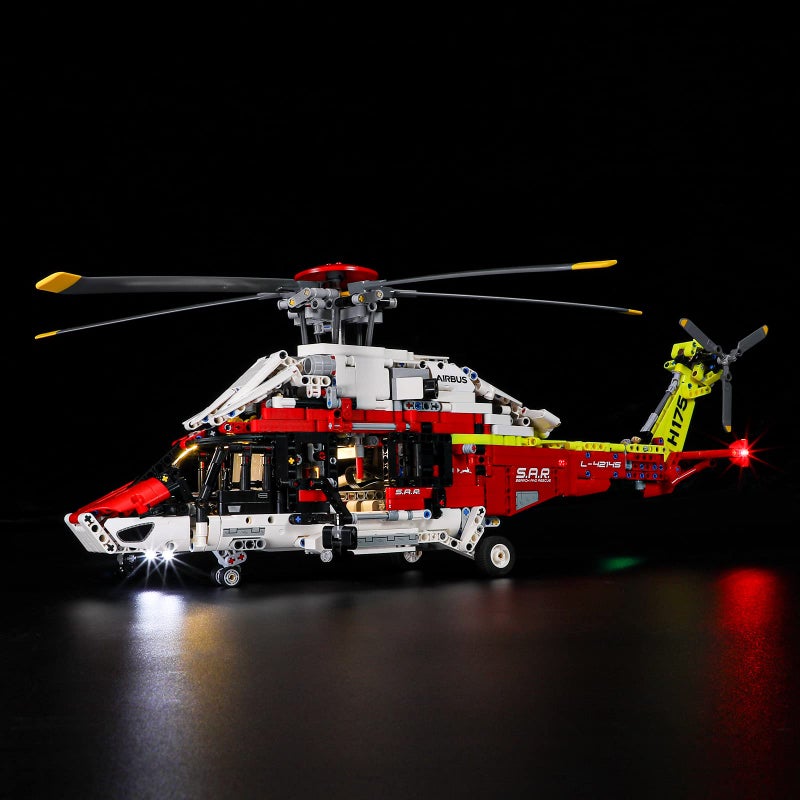 BRIKSMAX Led Lighting Kit for LEGO-42145 Airbus H175 Rescue Helicopter - Compatible with Lego Technic Building Blocks Model- Not Include The Lego Set - Image 3