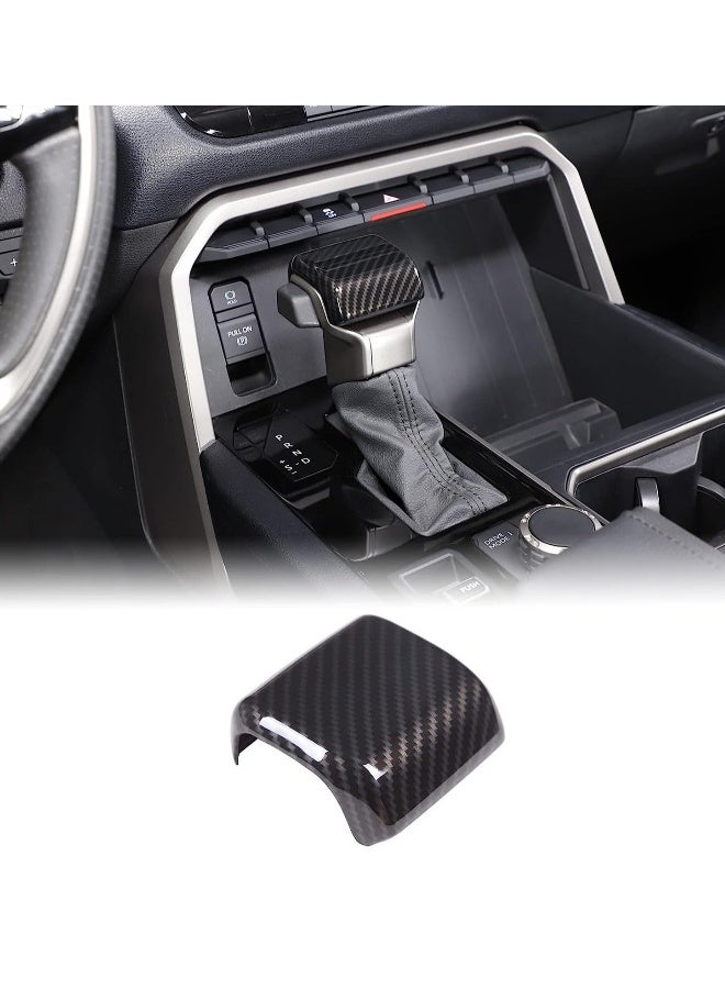 Gear Shift Knob Head Cover Trim Accessories, Compatible with Toyota Tundra/Sequoia 2022-2023, Center Console Gear Shift Head Protection Cover, Automatic Gear Shift Knob Cover ABS Interior - Image 1