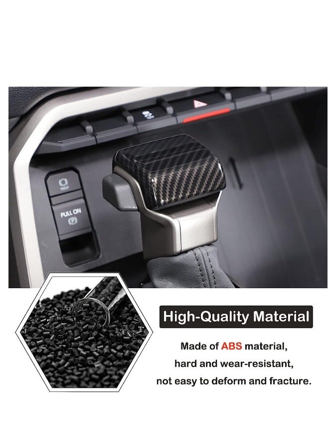 Gear Shift Knob Head Cover Trim Accessories, Compatible with Toyota Tundra/Sequoia 2022-2023, Center Console Gear Shift Head Protection Cover, Automatic Gear Shift Knob Cover ABS Interior - Image 4