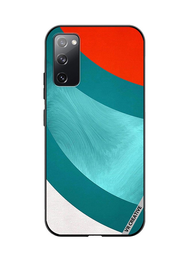 VR CREATIVE Protective Case Cover For Samsung Galaxy S20 FE 5G Abstract Layers Design Multicolour - Image 1