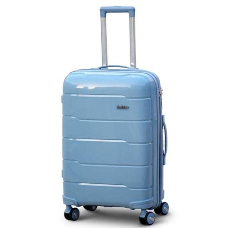 Hard Case PP 24 Inch 2025kg Light Blue Luggage for Travel: Lightweight, Unbreakable, with Combination Lock - Image 1