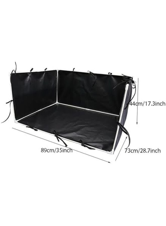 حامل صينية تواليت الجراء عالي الحافة غير قابل للانزلاق مقاوم للتنظيف السهل للكلاب الصغيرة والمتوسطة - Image 3