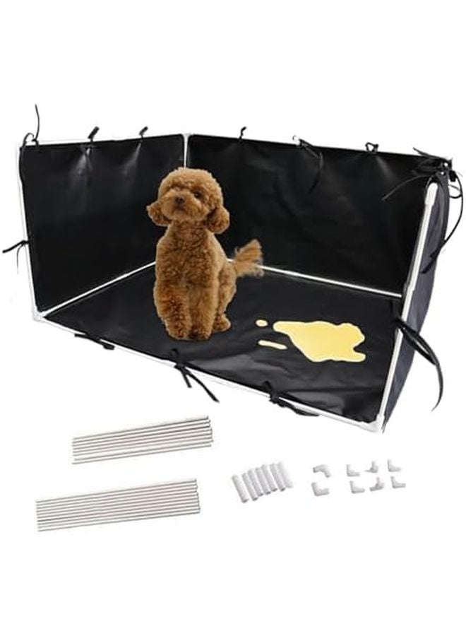 حامل صينية تواليت الجراء عالي الحافة غير قابل للانزلاق مقاوم للتنظيف السهل للكلاب الصغيرة والمتوسطة - Image 2