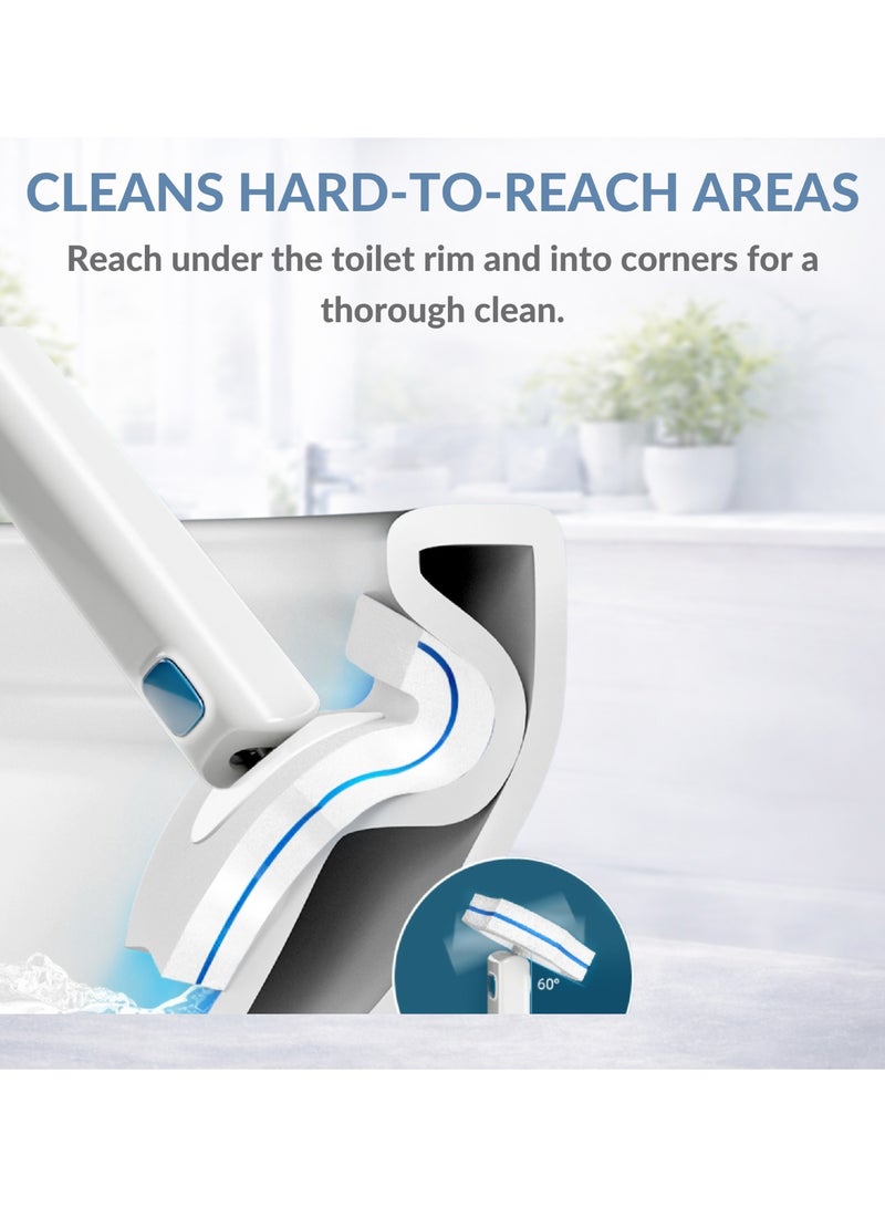 KLUX Disposable Toilet Bowl Brush Refills 30 pcs – Replacement Cleaning Pads for Toilet Wand System - Image 3