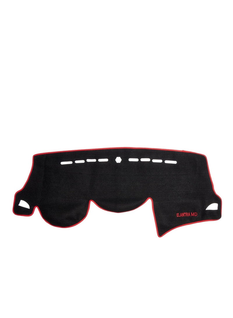 فرش لوحة القيادة من الكتان عالية الجودة، خط أحمر، مناسبة لـ MD - Image 1