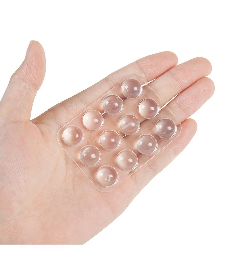 24 Pieces Transparent Anti Collision Pads For Furniture Doors Windows Cabinet - Image 3