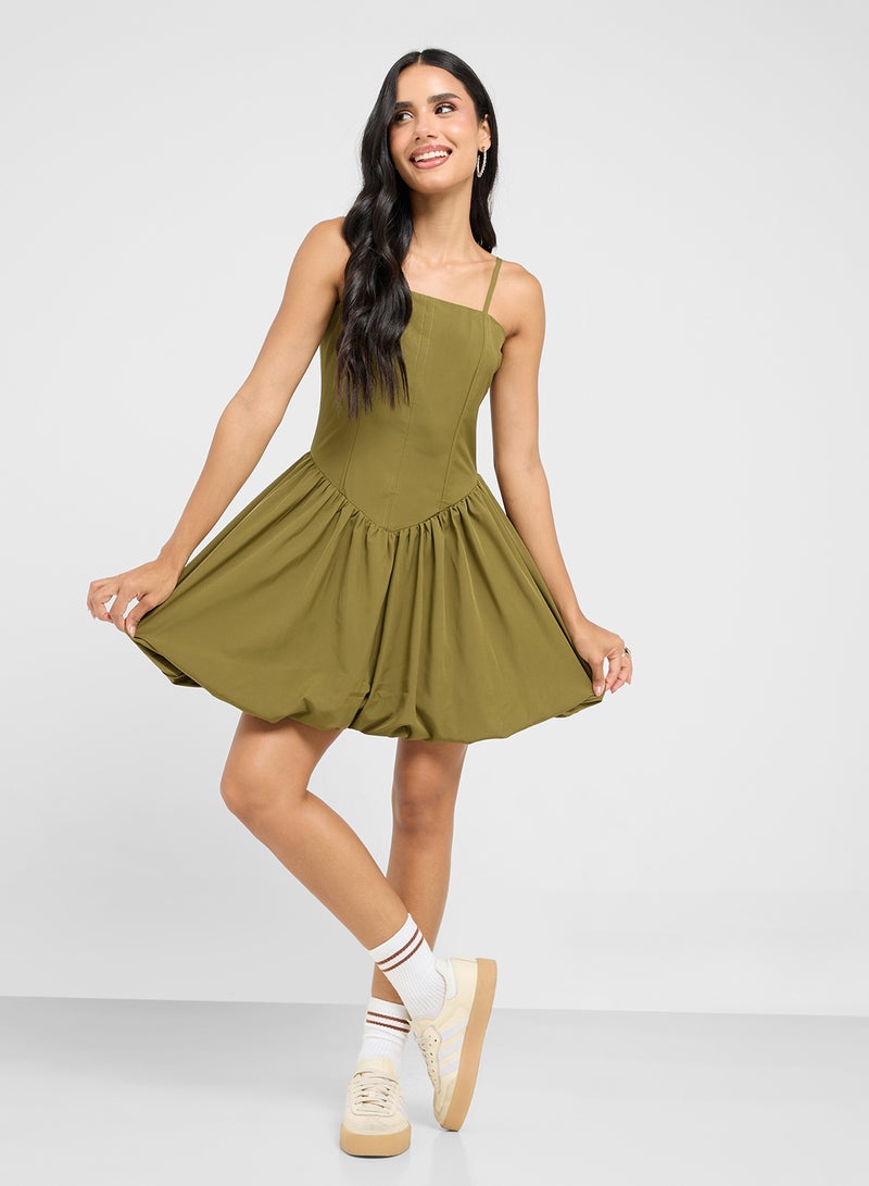 Ginger Olive Babydoll Dress  - Image 4