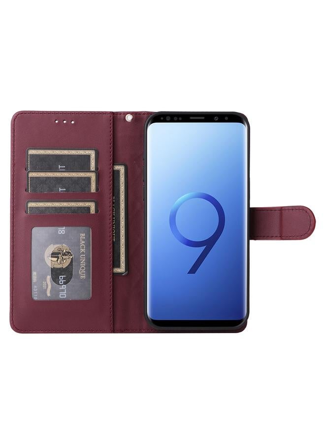 اس-توب جراب هاتف Samsung Galaxy S9+ من الجلد بتصميم شبكي ماسي - Image 4