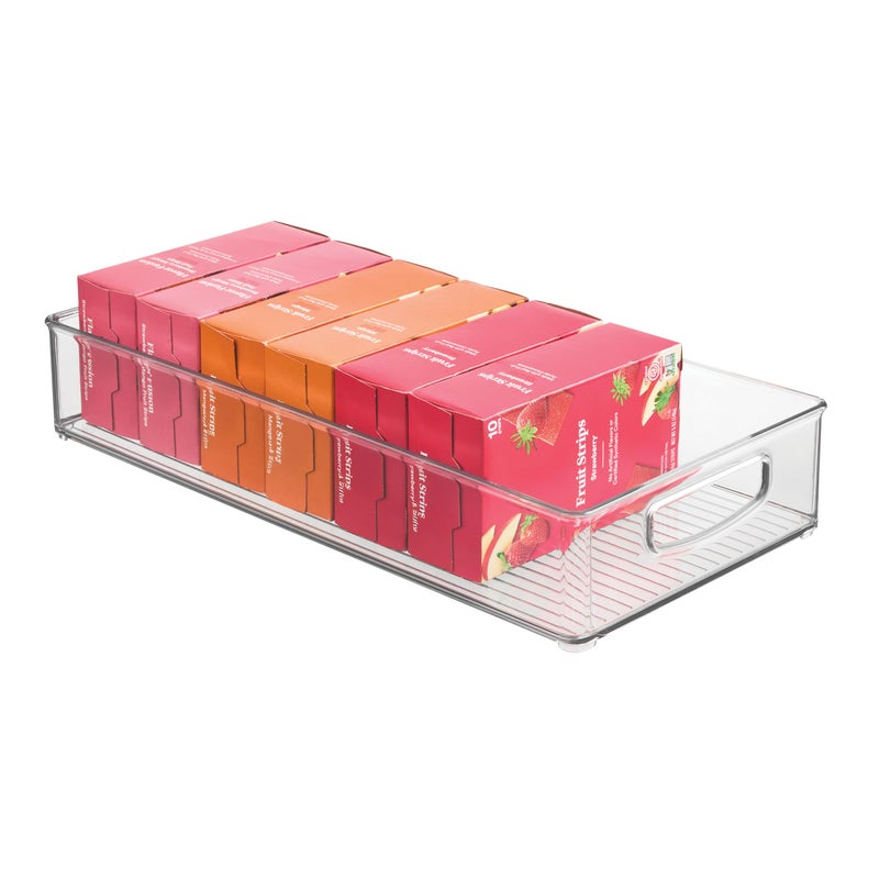 InterDesign iDesign Stackable Storage Bin - Organizer Bins for Pantry, Fridge, or Freezer, Clear, Made in USA - Image 1