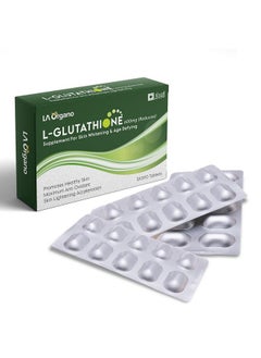 LA Organo L Glutathione Tablets For Healthy, Brightening & Radiant Skin For Men & Women With Vitamin C Pack Of 1 (30 Tablets)  - Image 1