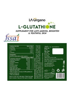 LA Organo L Glutathione Tablets For Healthy, Brightening & Radiant Skin For Men & Women With Vitamin C Pack Of 1 (30 Tablets)  - Image 3