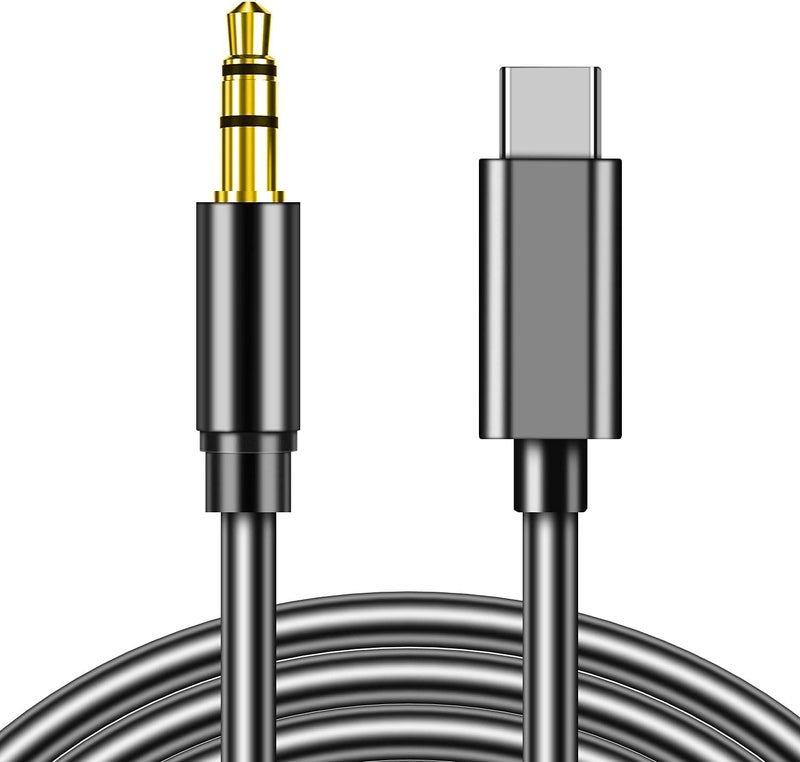 Mxcudu USB C to 3.5mm Audio Aux Jack Cable, USB C to 3.5mm Headphone Audio Cord Car Stereo Aux Cable Compatible with iPhone 16/16 Pro Max/15/15 Pro, Galaxy S24/S24 Ultra/S23/S22/Z Fold 5, Pixel 8/7/6 - Image 1