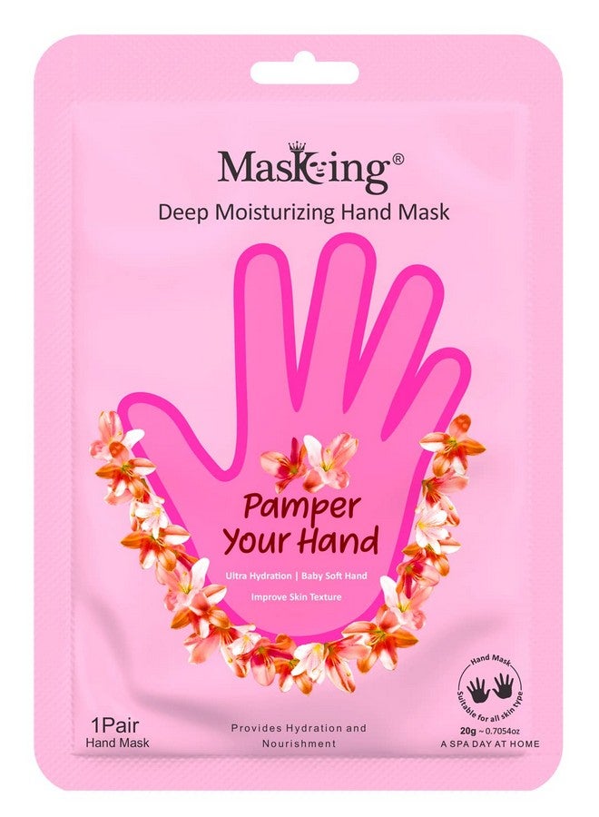 Masking Hand Hydration Gloves for Deep Moisturising, Brightening, Remove dull, dry skin, Softens nails and cuticles, Spa at Home, Hand Mask for Soft and Silky Hands 20g (pack of 1) - Image 1