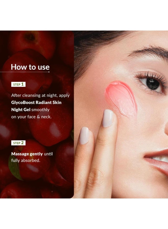 لوتس بوتنيكال جل ليلي "غلايكو-بوست" (GlycoBoost) من لوتس بوتانيكالز لنضارة البشرة، يحتوي على حمض الغليكوليك والتفاح الأحمر | يزيل الشوائب | يساعد على تفتيح البشرة | خالٍ من السيليكون | مناسب لجميع أنواع البشرة | 50 جم - Image 4