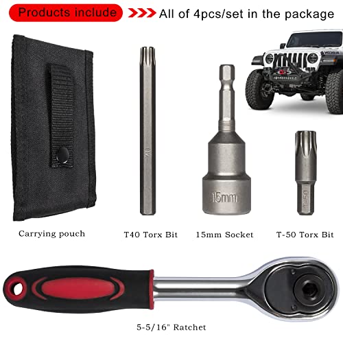 Danti Hard Top Door Removal Tool Kit For Jeep Wrangler JK JL Gladiator JT Rubicon Sahara Unlimited Sports 2007-2024 Soft Top Hard Replace 68361574AB 82214166AB - Image 5