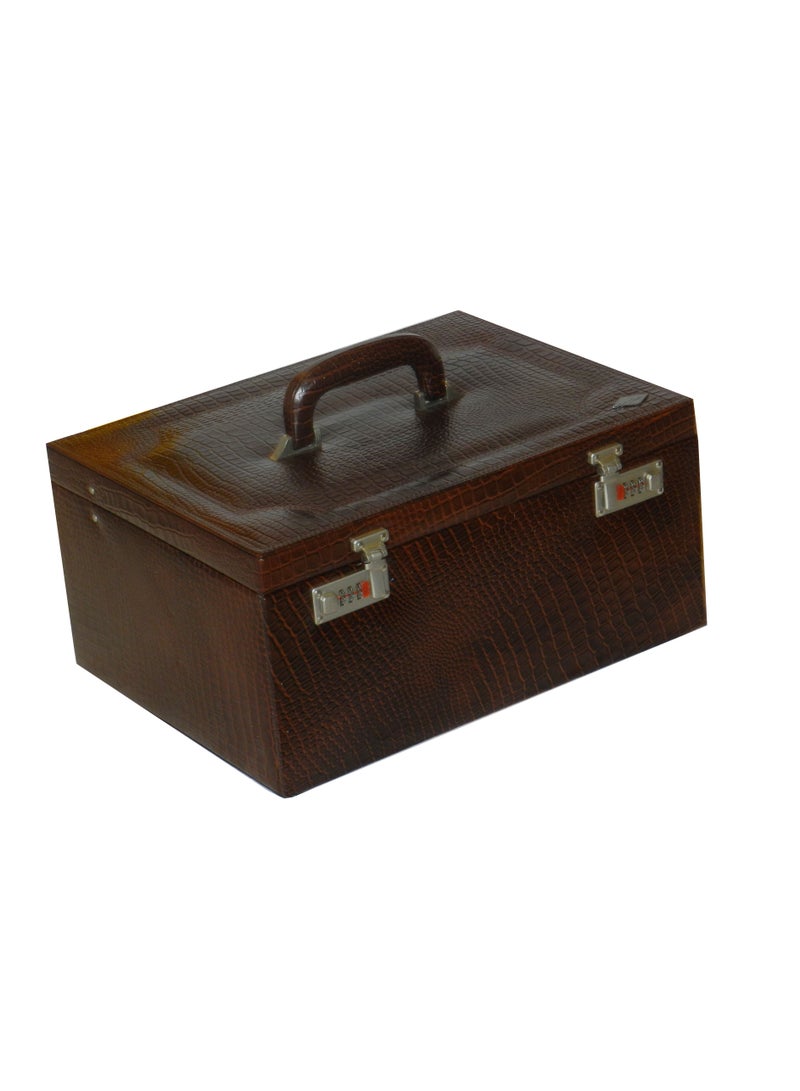 LAVERI LEATHER Laveri Jewellery Box Ring Necklace Earring Bracelet Storage Box Leather Multifunction Jewelry Organizer Box  - Image 4