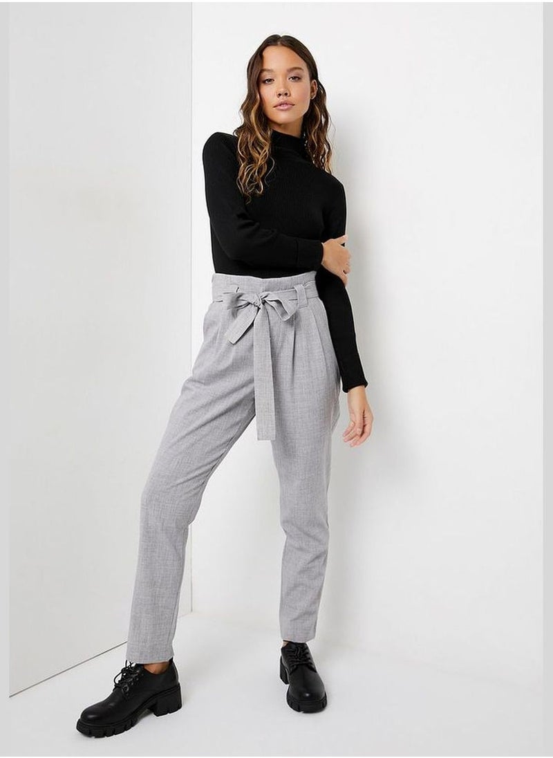 Ardene - Paperbag Pants with Faux Flap Pockets - Image 1