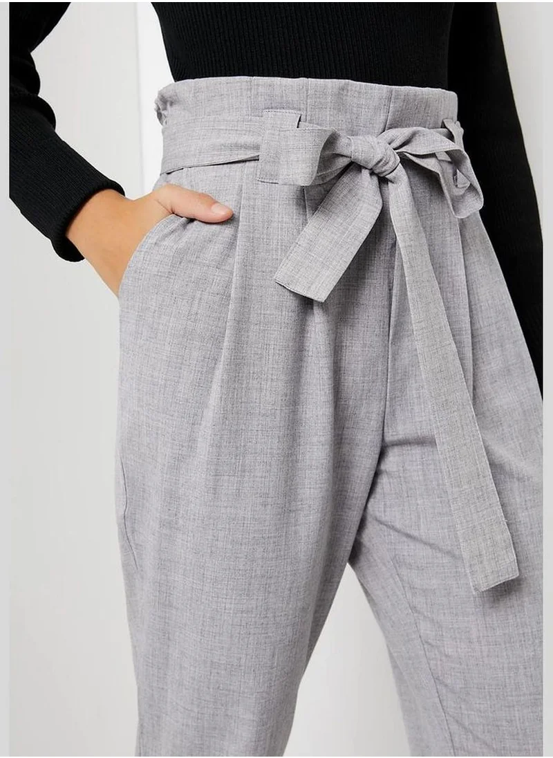 Ardene Paperbag Pants with Faux Flap Pockets