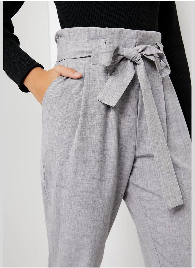 Ardene - Paperbag Pants with Faux Flap Pockets - Image 1