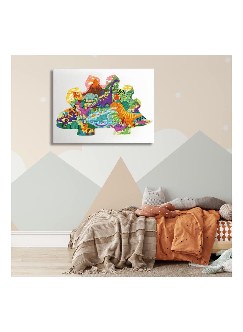 لعبة بازل الديناصورات، لعبة بازل مطابقة للأطفال من 4 سنوات وما فوق، ألعاب تعليمية، تعلم الأطفال، 105 قطع من الألغاز الحيوانية - Image 2